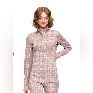 Kari Traa Rose 3/4 zipup thermal top!